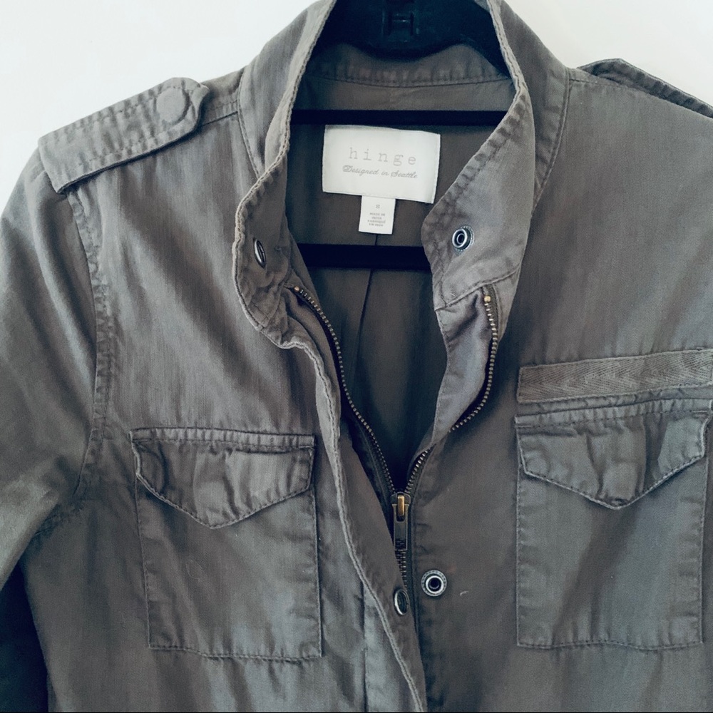 Hinge Army Utility Jacket EUC - Picture 1 of 8